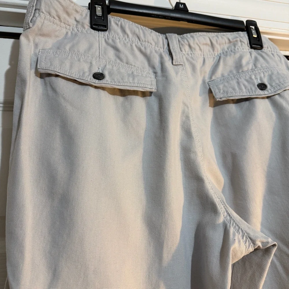 Marc Anthony Men’s Wide Leg Pants Linen/Cotton Sz 36x30 Light Gray